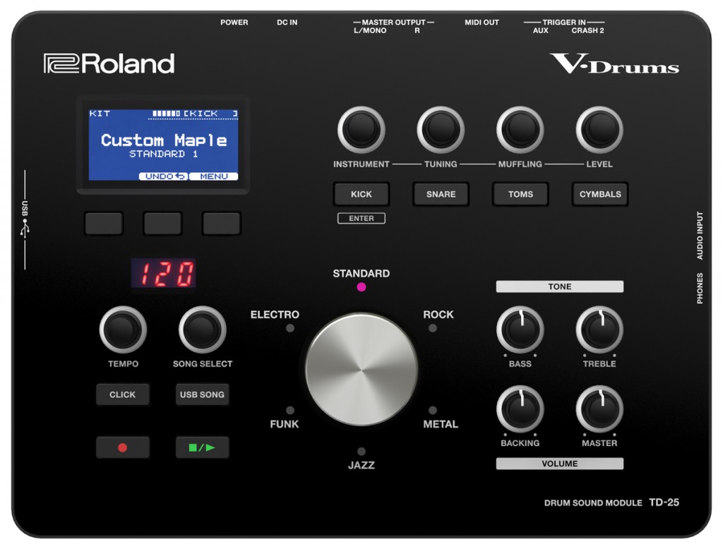 Roland TD-25 発表！TD-30直系サウンドを搭載したVドラム音源