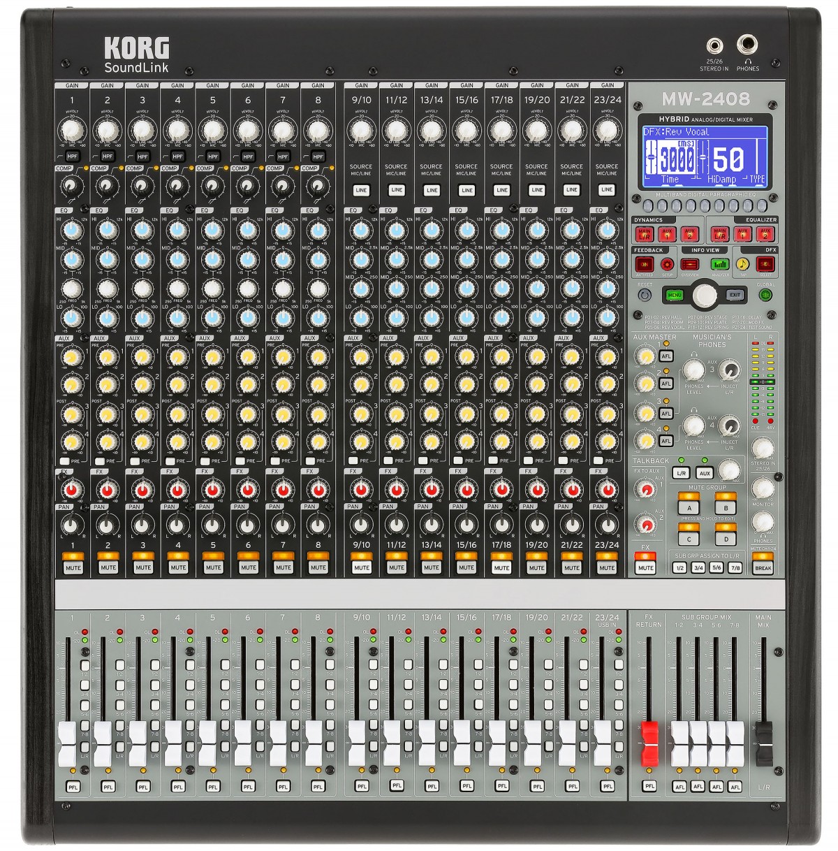 KORG MW-1608 / MW-2408 | Greg MackieとPeter Watts 設計ハイブリッド