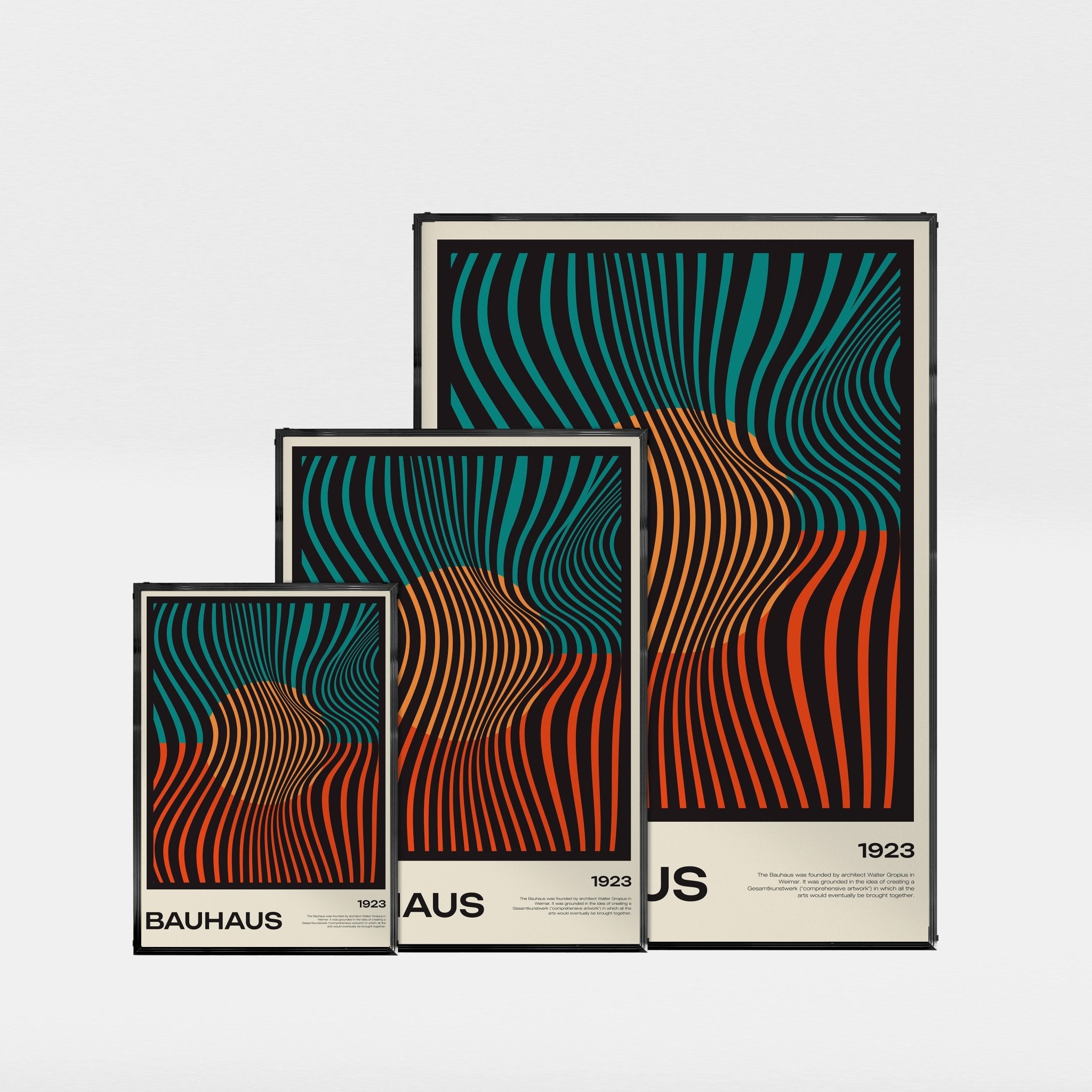 AXIS バウハウス Bauhaus ポスター A1版 赤 青 お選びください AXIS