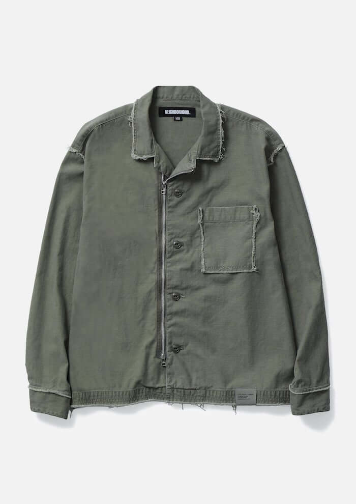 NEIGHBORHOOD(ネイバーフッド)｜UNTRIMMED ZIP SHIRT LS｜正規通販取扱