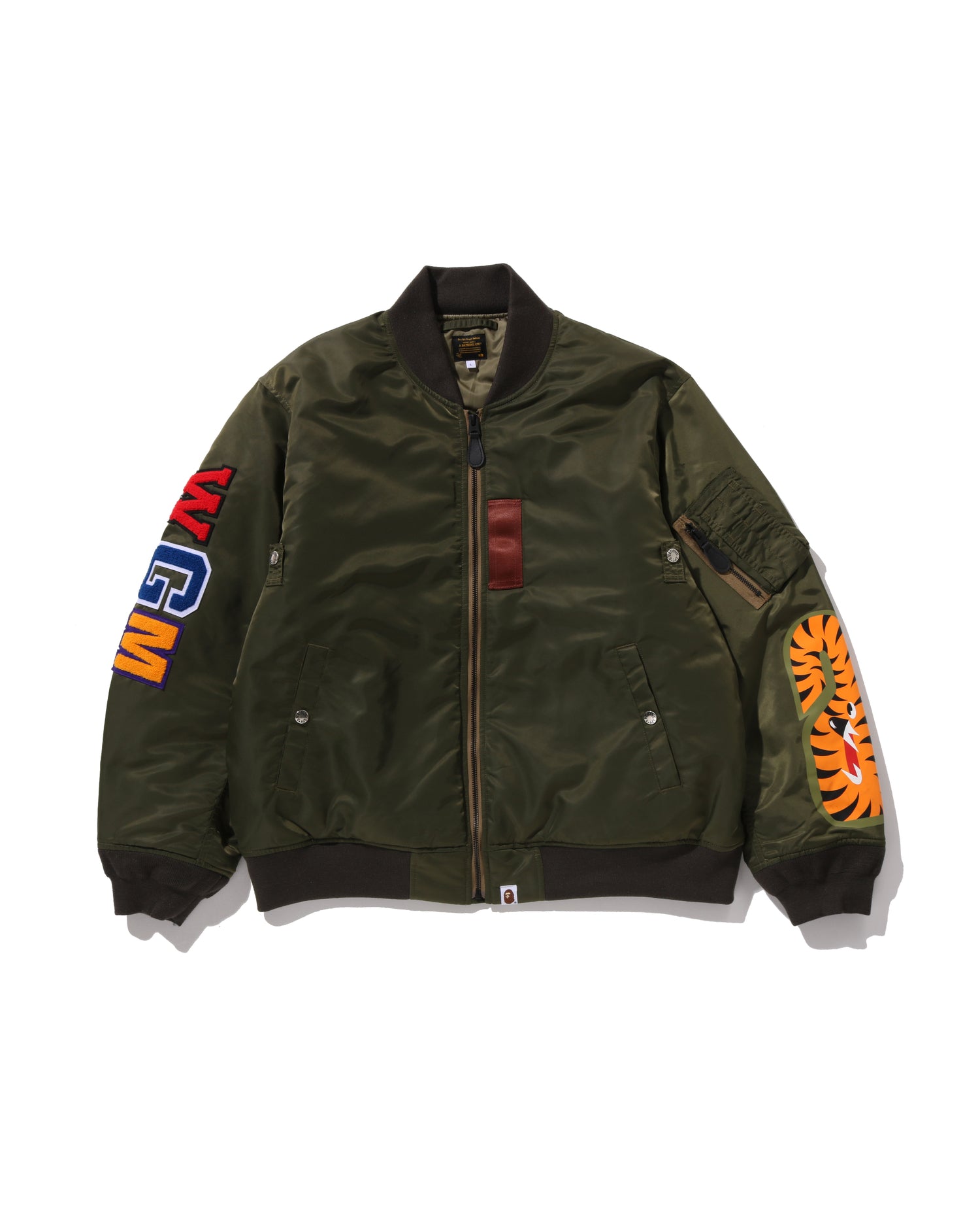 A BATHING APE MA-1ジャケット XL バーガンディ A BATHING APE MA-1