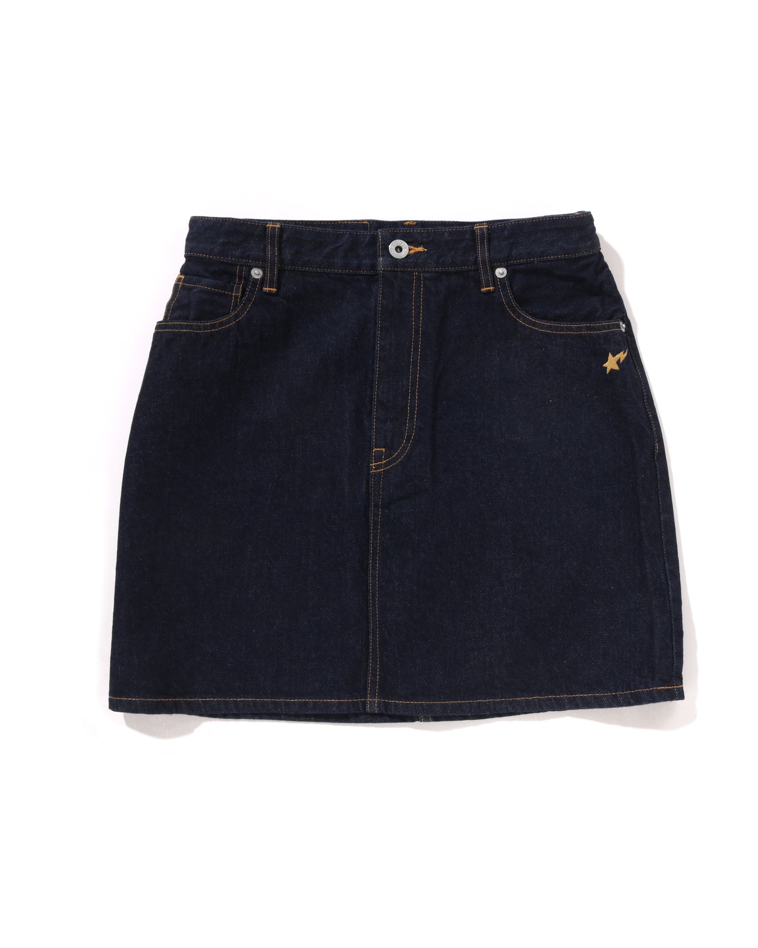 A BATHING APE® Ape Head Embroidery 12 Oz Denim Skirt | Bape