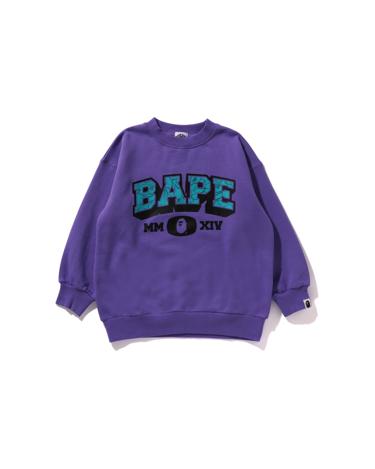 A BATHING APE® Kids BAPE Line Camo Crewneck | Bape official