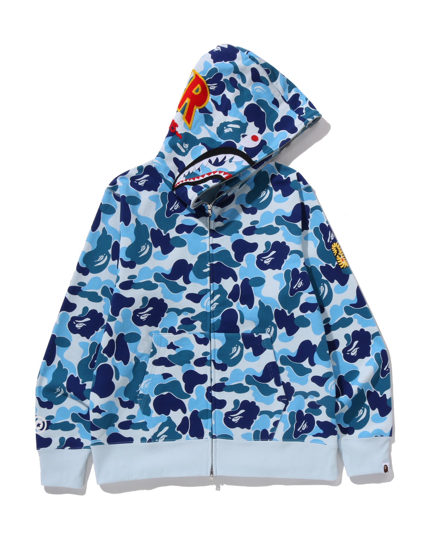 A BATHING APE® Abc Camo 2nd Shark Full Zip Hoodie | Bape official