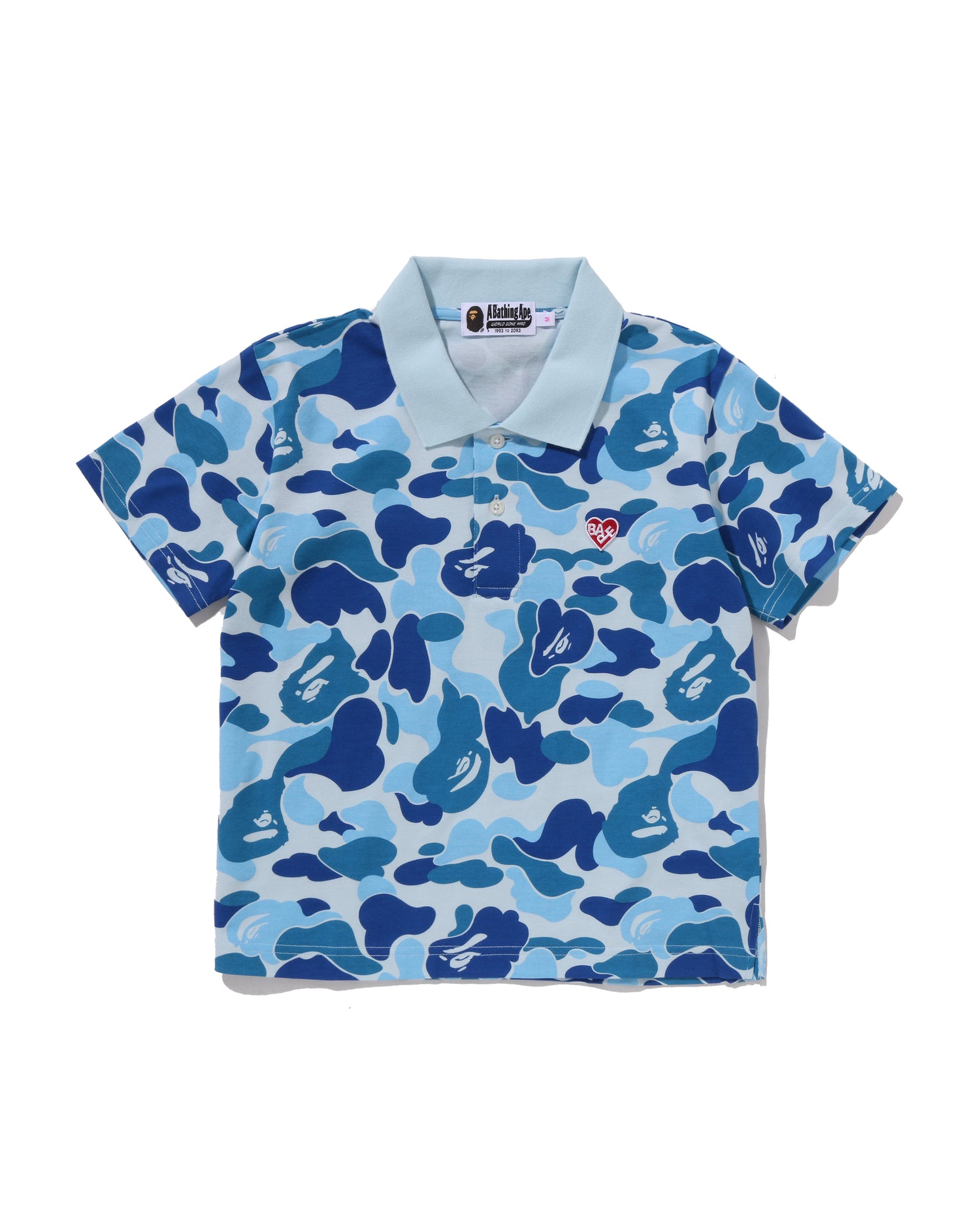 A BATHING APE® Abc Camo Cropped Polo Shirt | Bape official website