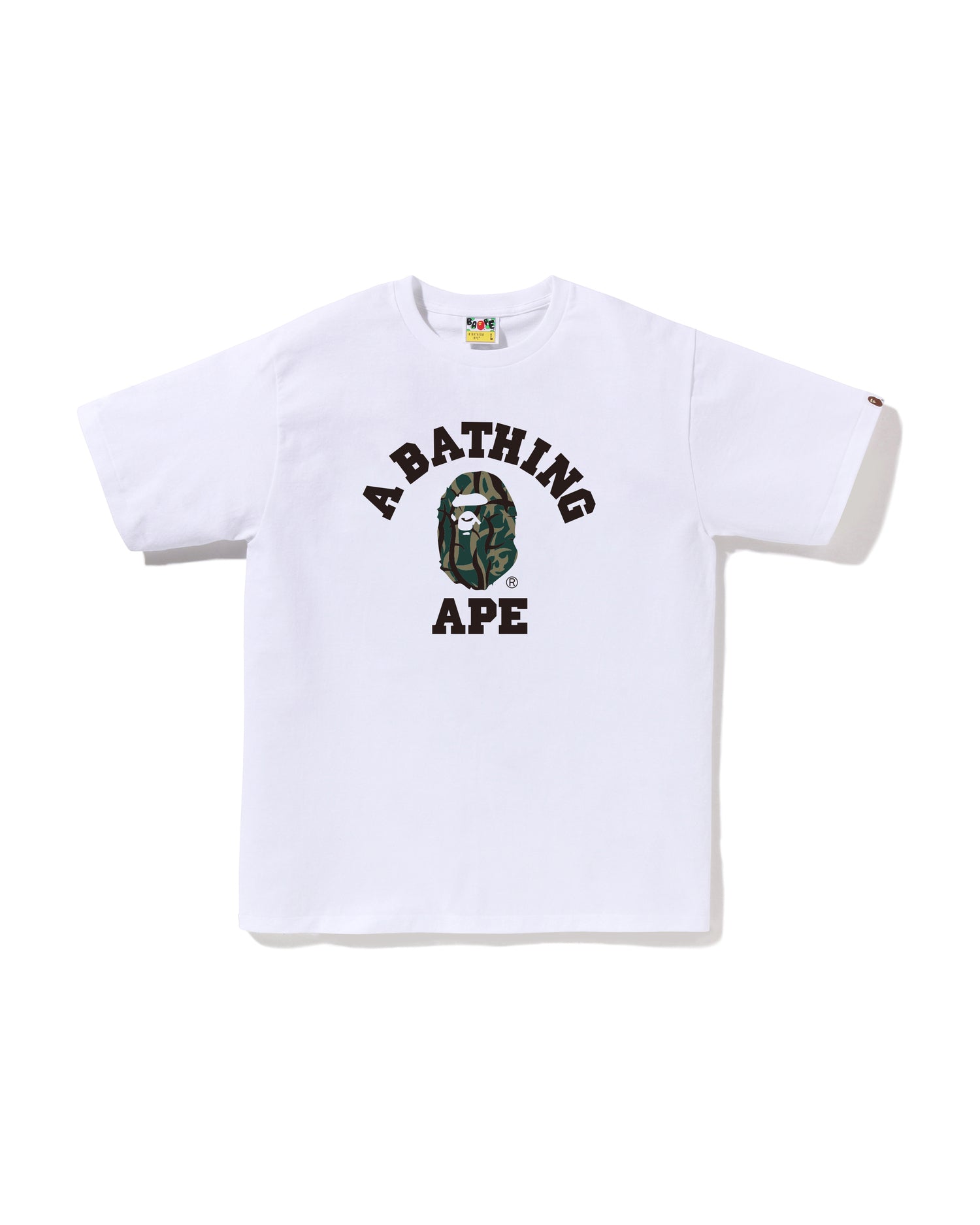 A BATHING APE® Trial Camo College Tee | Bape official website