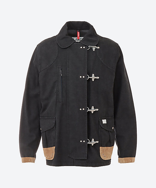 地底人黒 ファイヤーマンジャケット Mサイズ 地底人黒 ファイヤーマン