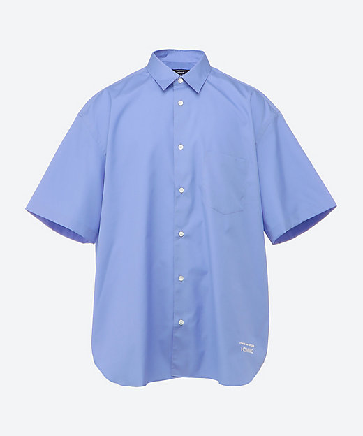 綿ブロード ロゴ 半袖シャツ HO―B103―051 | COMME des