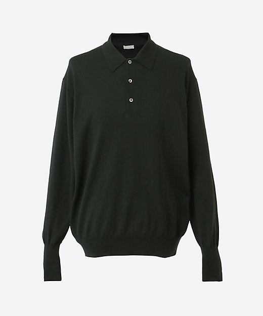ポロシャツ Wool Knit L／S Polo Shirts 25W