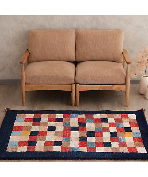 182×118cm ギャッベ ギャベ ペルシャ絨毯 手織り