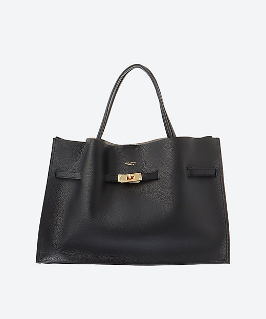 イタリアンWフェイスレザートートバッグLサイズ V―1497