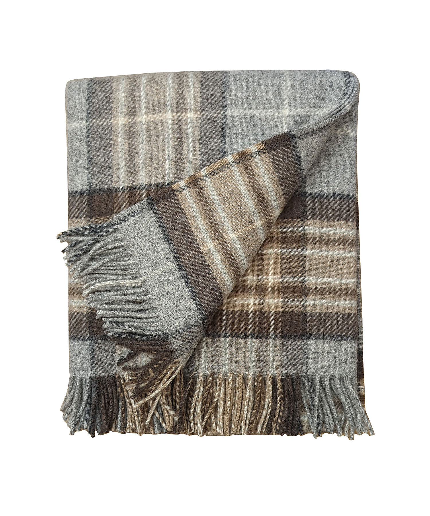 Bronte tweedsチェック柄ウールブランケット Bronte tweedsチェック柄