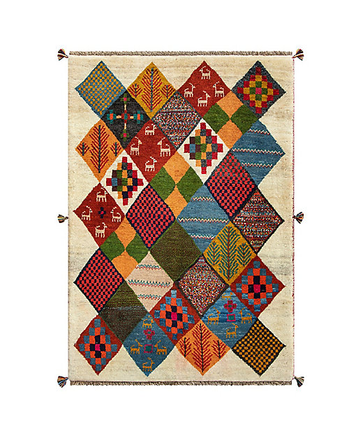 ☆ペルシャ絨毯 手織りギャッベ ラグSサイズ4 | 三越伊勢丹