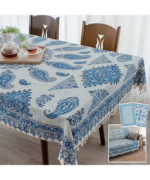 ☆手染めペルシャ更紗（マルチカバー）130×200cm 2 | 三越