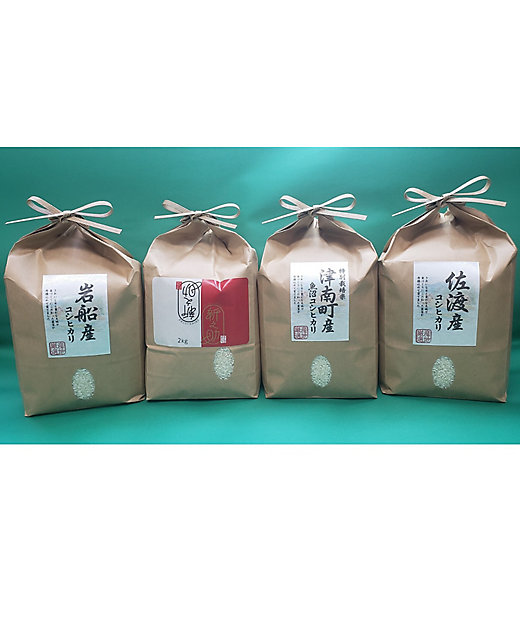越品】保苅米穀 新潟四地域詰合せ（2kg×4種） | NIIGATA 越品