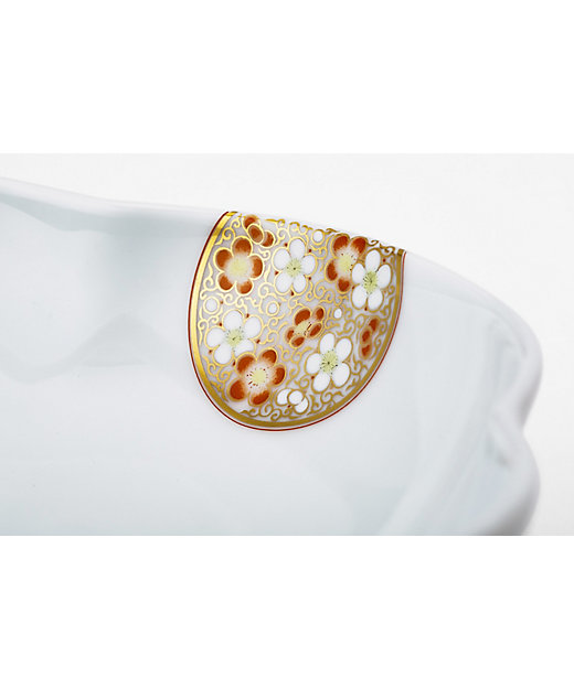 寿赤絵 梅型6号盛鉢 | 深川製磁/フカガワセイジ | 三越伊勢丹