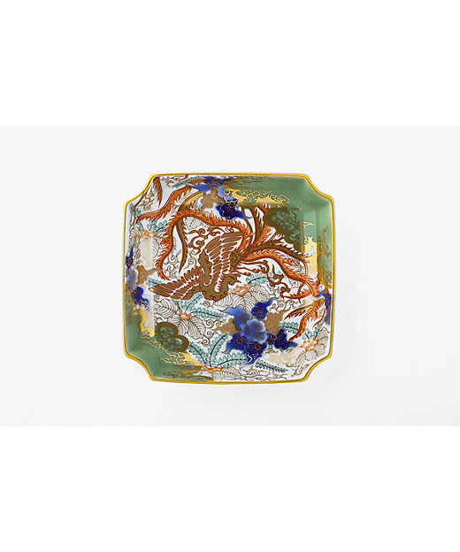 桐鳳凰紋 角4号飾皿 | 深川製磁/フカガワセイジ | 三越伊勢丹