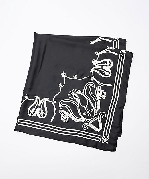 テープエンブロイダリーバンダナスカーフ AM25FーSC148