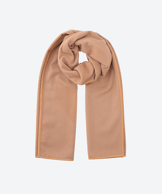 レザートリミングカシミヤストール | ASAUCE MELER (Women