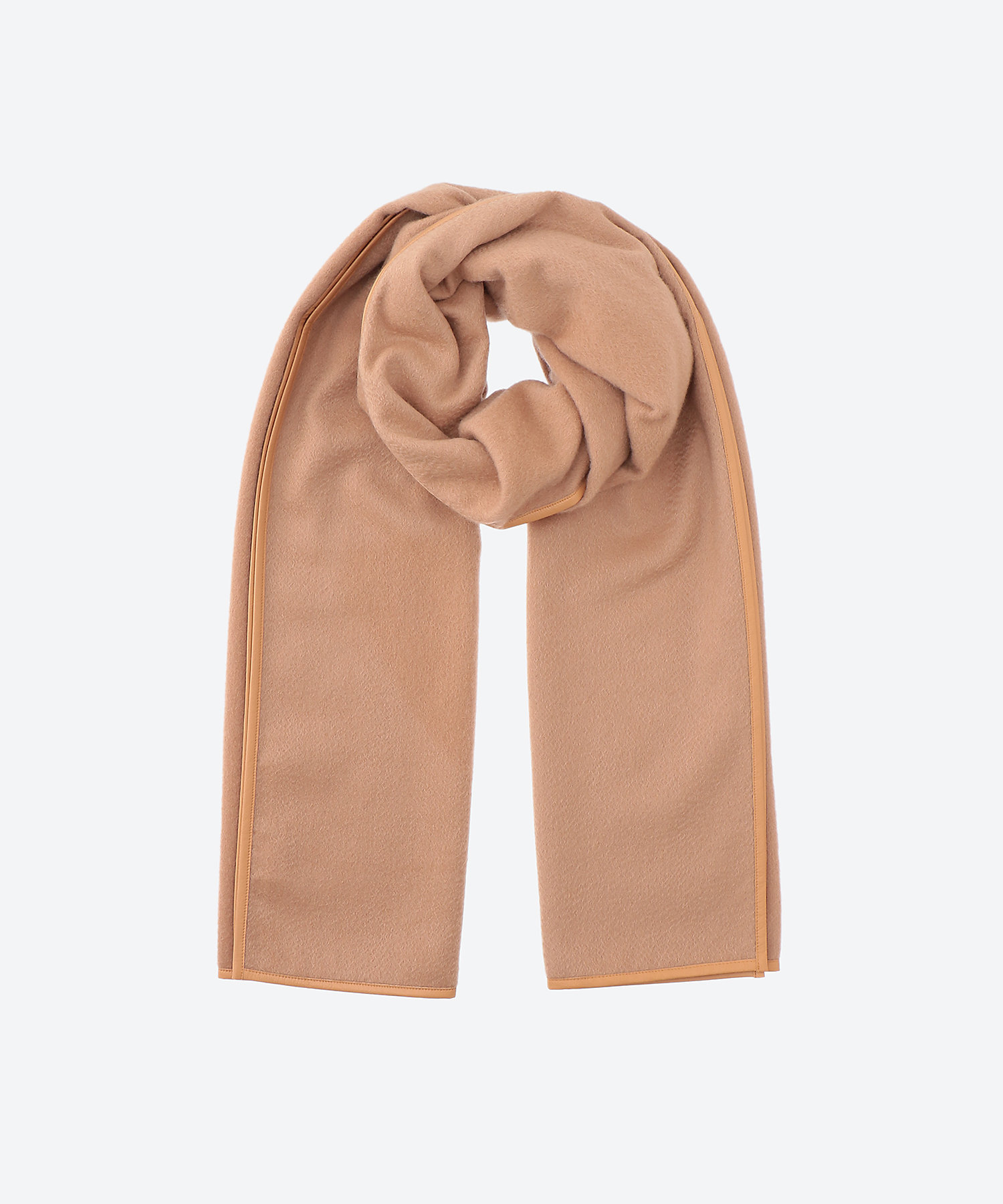 レザートリミングカシミヤストール | ASAUCE MELER (Women