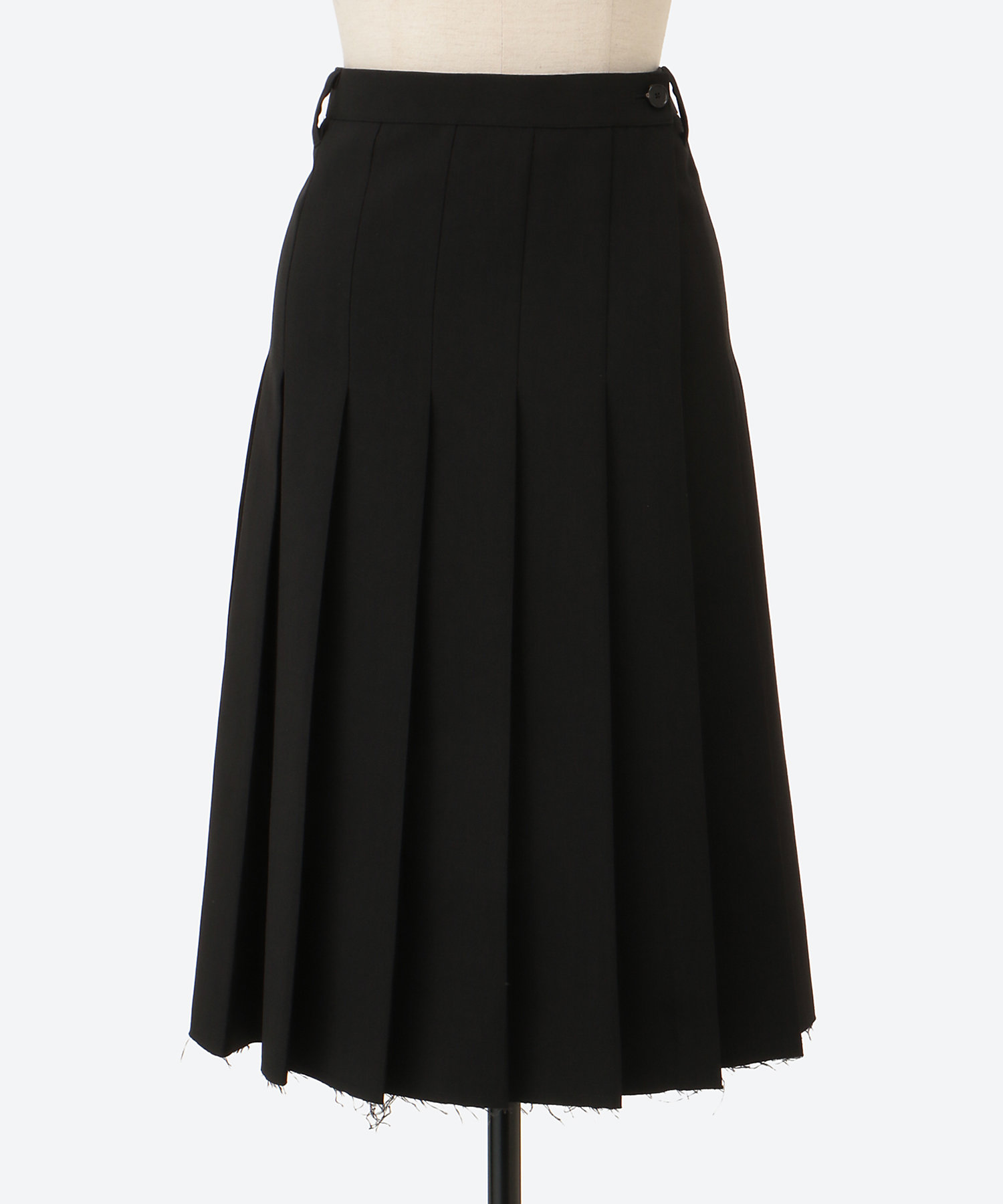 POLYESTER W CLOTH PLEATS SKIRT