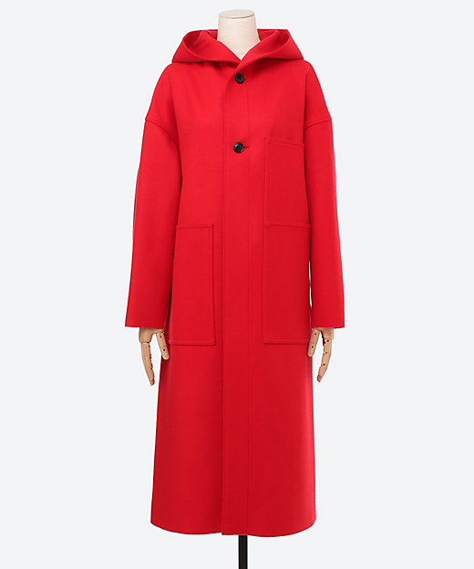 MELTON HOODED WORK COAT 17530 | HYKE