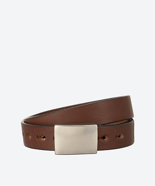LEATHER SQUARE BUCKLE BELT 25FW