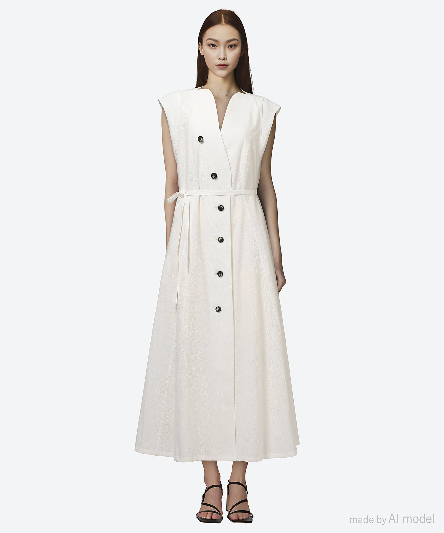 Sesilia asymmetry panel dress WH 6S