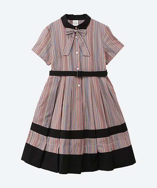 シグネチャーストライプ半袖ワンピース | Paul Smith Junior