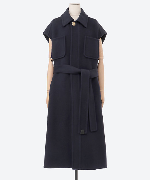 ウールダブルフェイススリーブレスコート 7925－230－0399