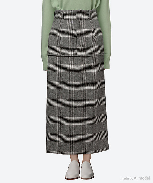 ウールチェックタイトスカート | BLAMINK (Women)/ブラミンク | 三越