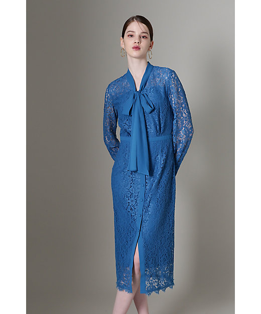 美品 DSIワンピース スワロフスキー ブルー 美品 DSIワンピース