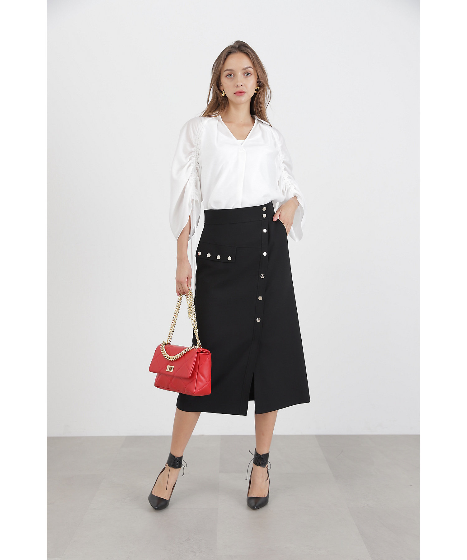 メタルドットポイントスカート（0313220823