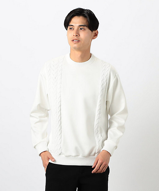 ダンボールニット×ニット コンビプルオーバー（4771KK05