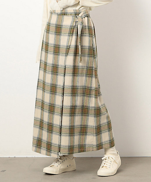 起毛チェック 巻き風スカート（5250FI77） | COMME CA ISM