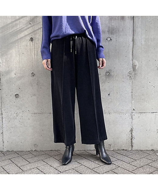 ピンタック ベロアパンツ（5252PE75） | COMME CA ISM (Women