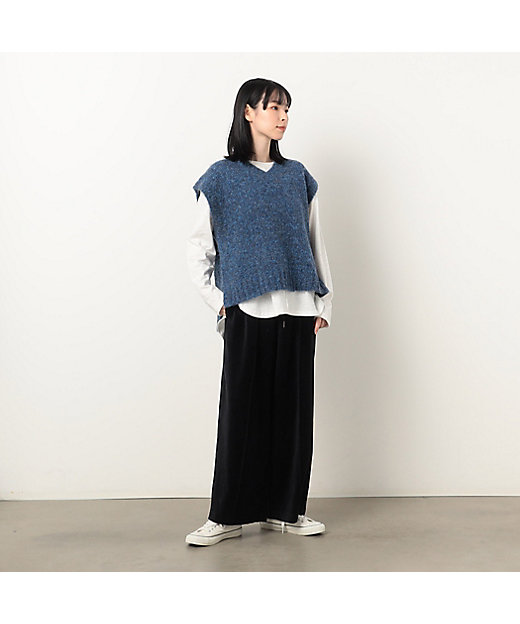 ピンタック ベロアパンツ（5252PE75） | COMME CA ISM (Women