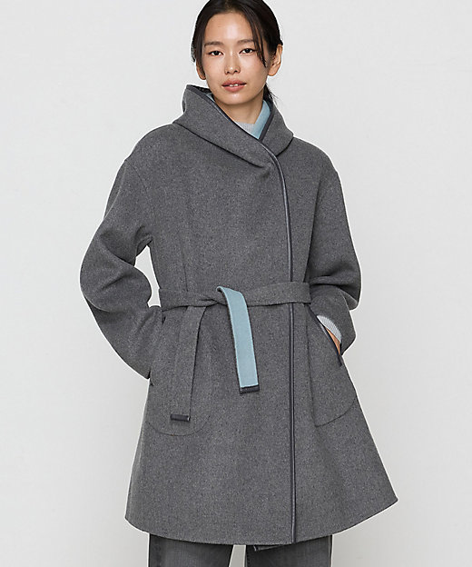 TALLサイズ 〕 ロイヤルジーロンビーバーダブルフェイス