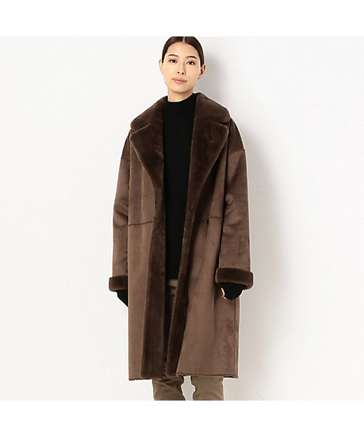 フェイクムートン コート（1509MW02） | COMME CA (Women