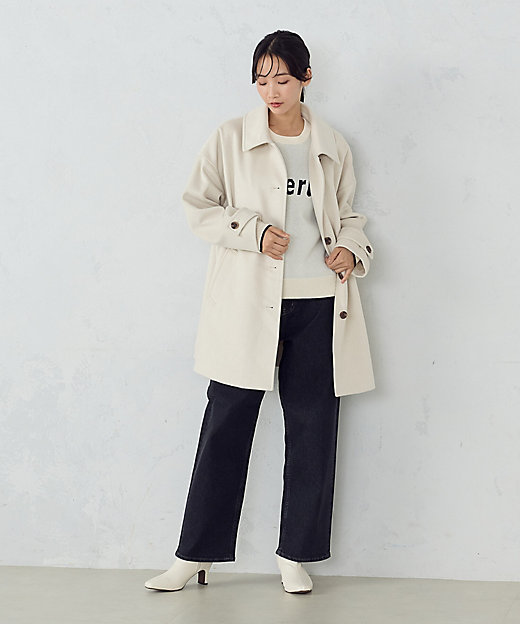 ウール混ビーバー ステンカラーコート（1226WI03） | COMME CA