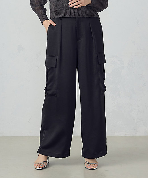 ポリエステルマットサテン カーゴパンツ（1252PK06） | COMME