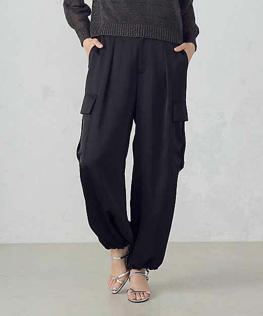 ポリエステルマットサテン カーゴパンツ（1252PK06） | COMME