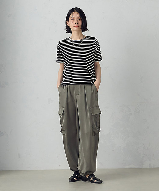 ポリエステルマットサテン カーゴパンツ（1252PK06） | COMME