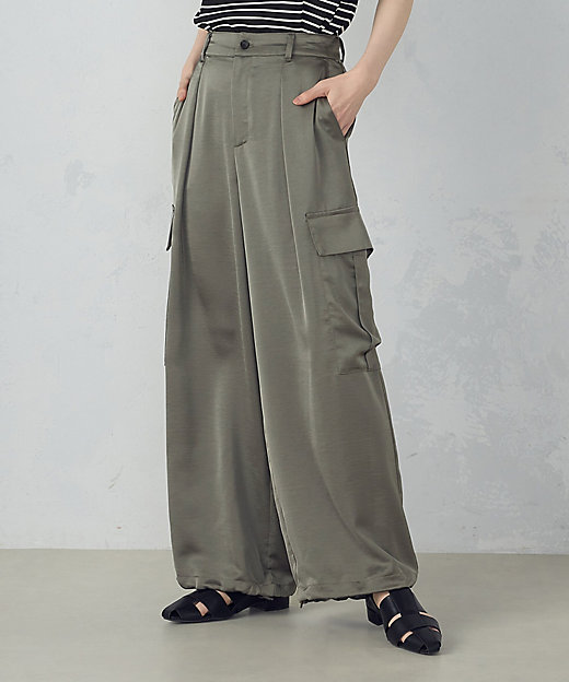 ポリエステルマットサテン カーゴパンツ（1252PK06） | COMME