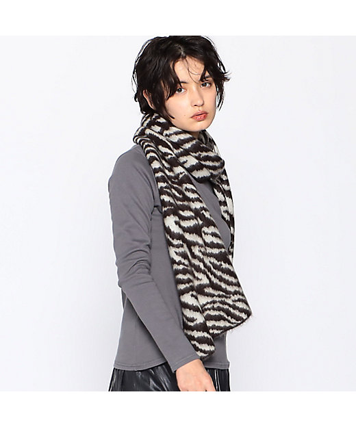 ゼブラ柄マフラー（1282RE03） | COMME CA ISM (Women)/コムサ