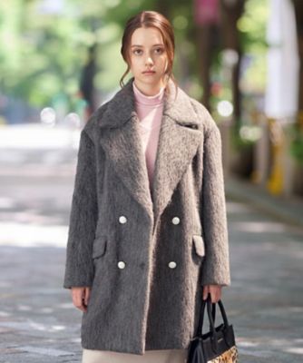 モヘヤ混シャギーチェスターコート（2002554068