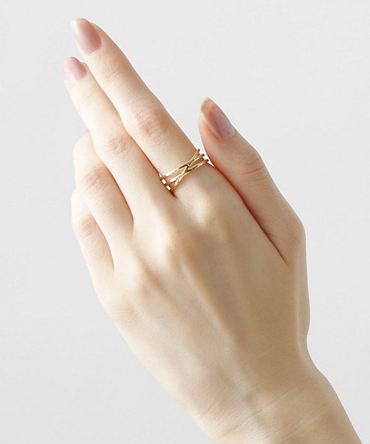 K10ダイヤモンド Xリング（2001599540） | COCOSHNIK