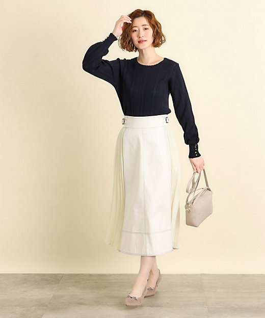 美品】On/オン テニス コートスカートサイドプリーツ 海外Sサイズ 美品