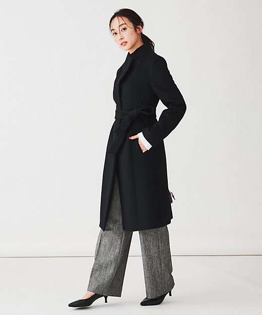 日本製】2WAYスタンドカラーロングコート（2002298209