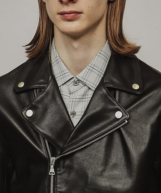 ラムレザーダブルライダースジャケット（2002300389） | tk